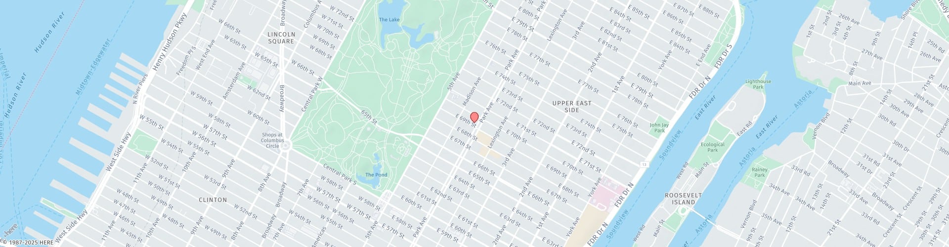 Location Map: 700 Park Avenue New York, New York 10021
